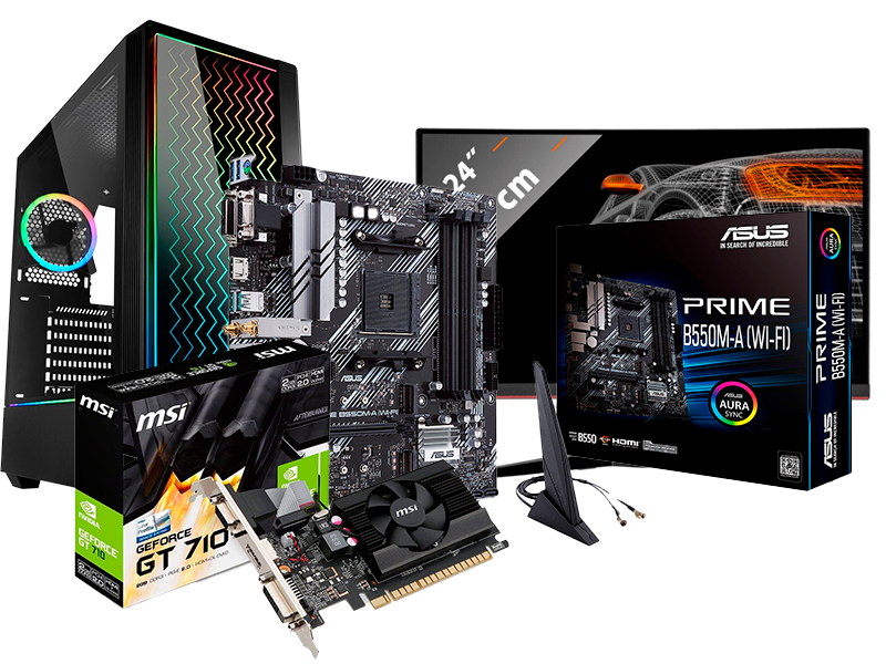 Computadora de escritorio de gama media