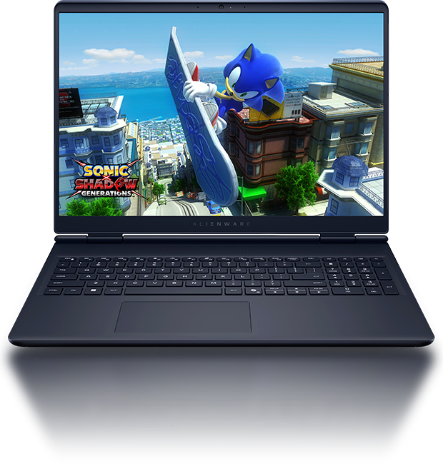 Notebook gamer Dell Alienware AURORA 16 con teclado iluminado y pantalla abierta